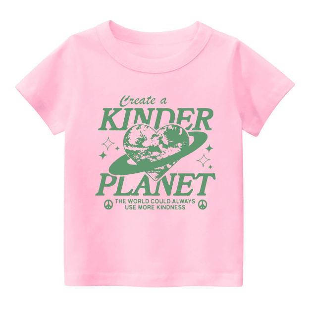 Create A Kinder Planet Design Earth Day Kids Shirt