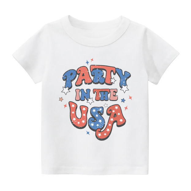 Party In The USA 4th Of July Cute Vintage Toddler Shirt