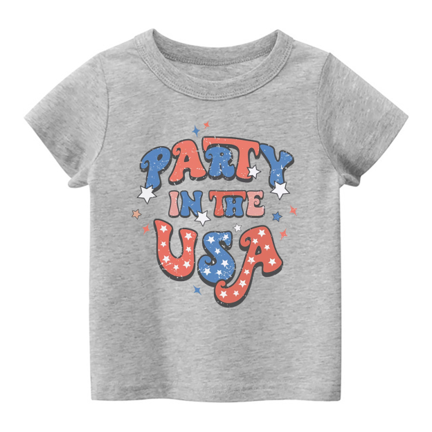 Party In The USA 4th Of July Cute Vintage Toddler Shirt