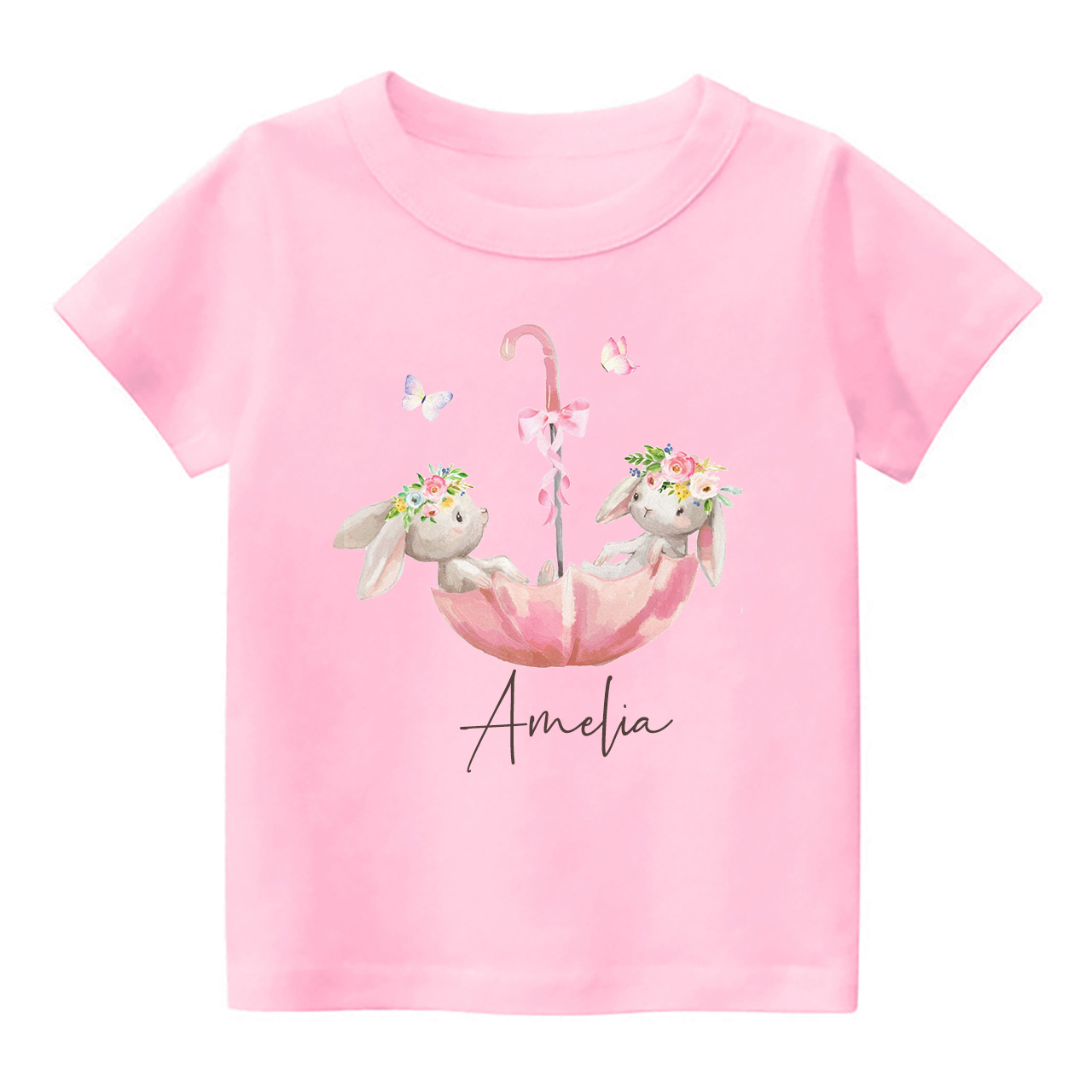 Bunny In Umbrella Toddler Shirt