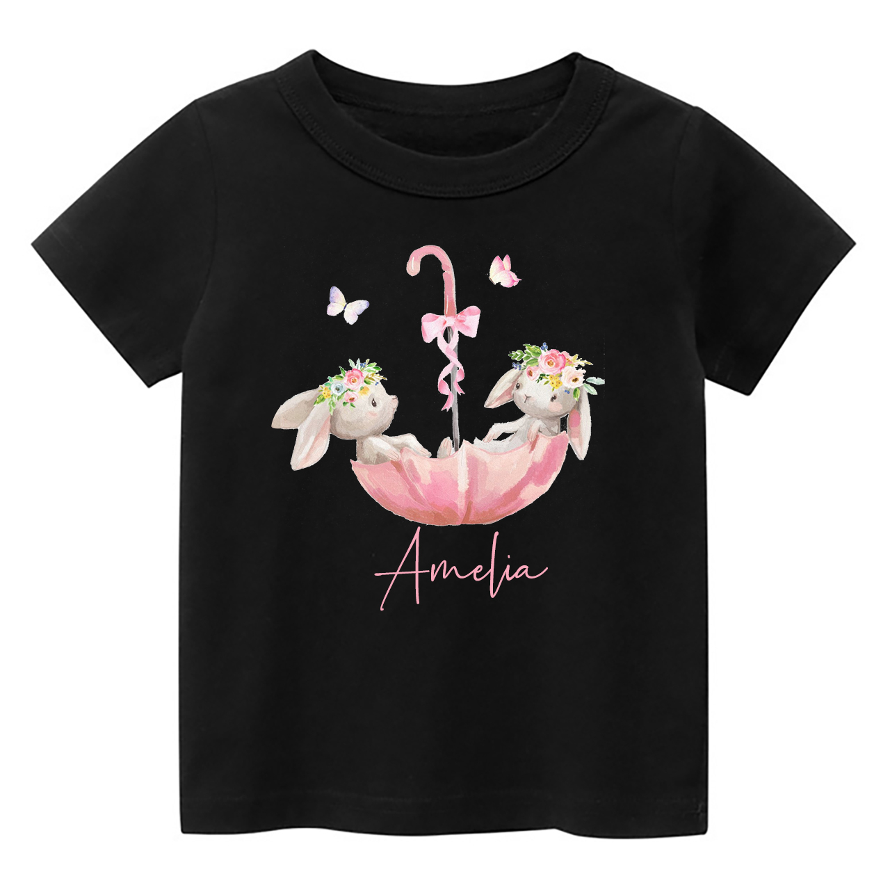 Bunny In Umbrella Toddler Shirt