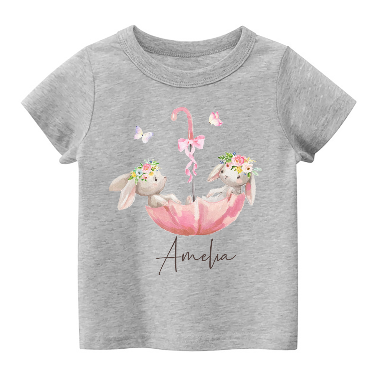 Bunny In Umbrella Toddler Shirt