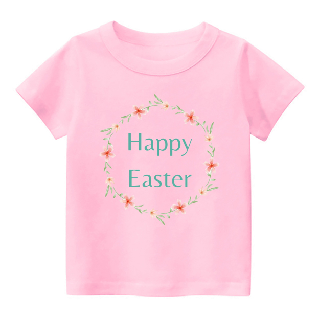Happy Easter Wreath Toddler Shirt