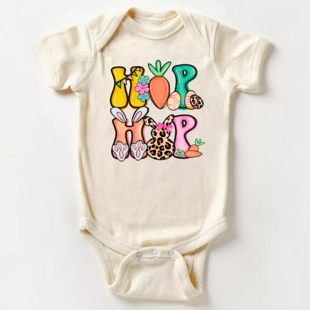 Hop Hop Easter Baby Bodysuit