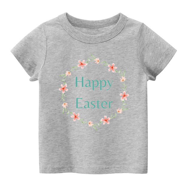 Happy Easter Wreath Toddler Shirt