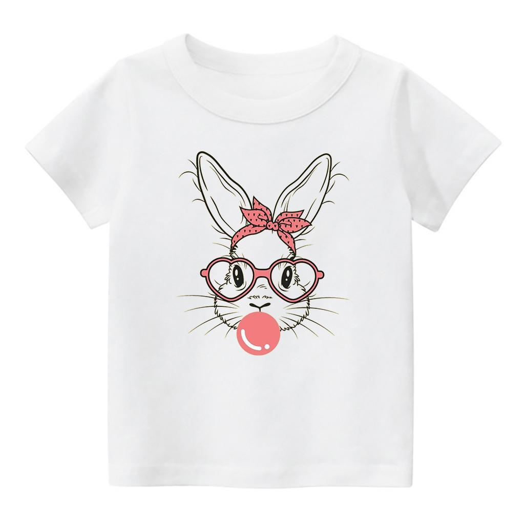 Glasses Bunny Easter Kids Shirt