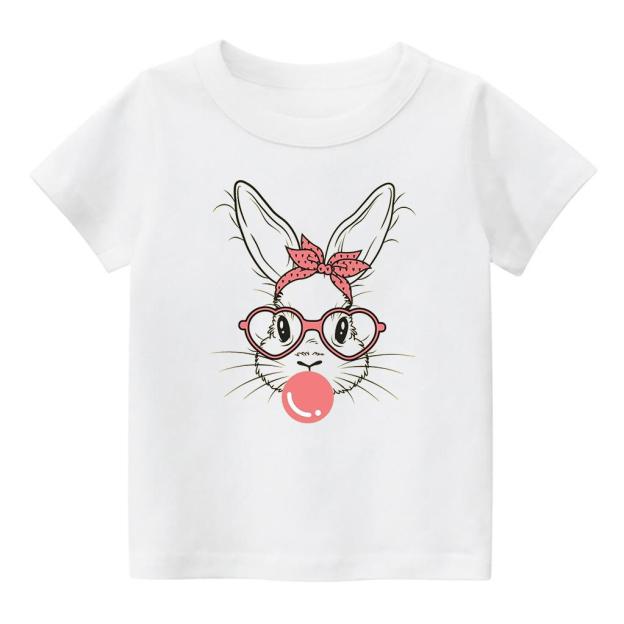 Glasses Bunny Easter Kids Shirt