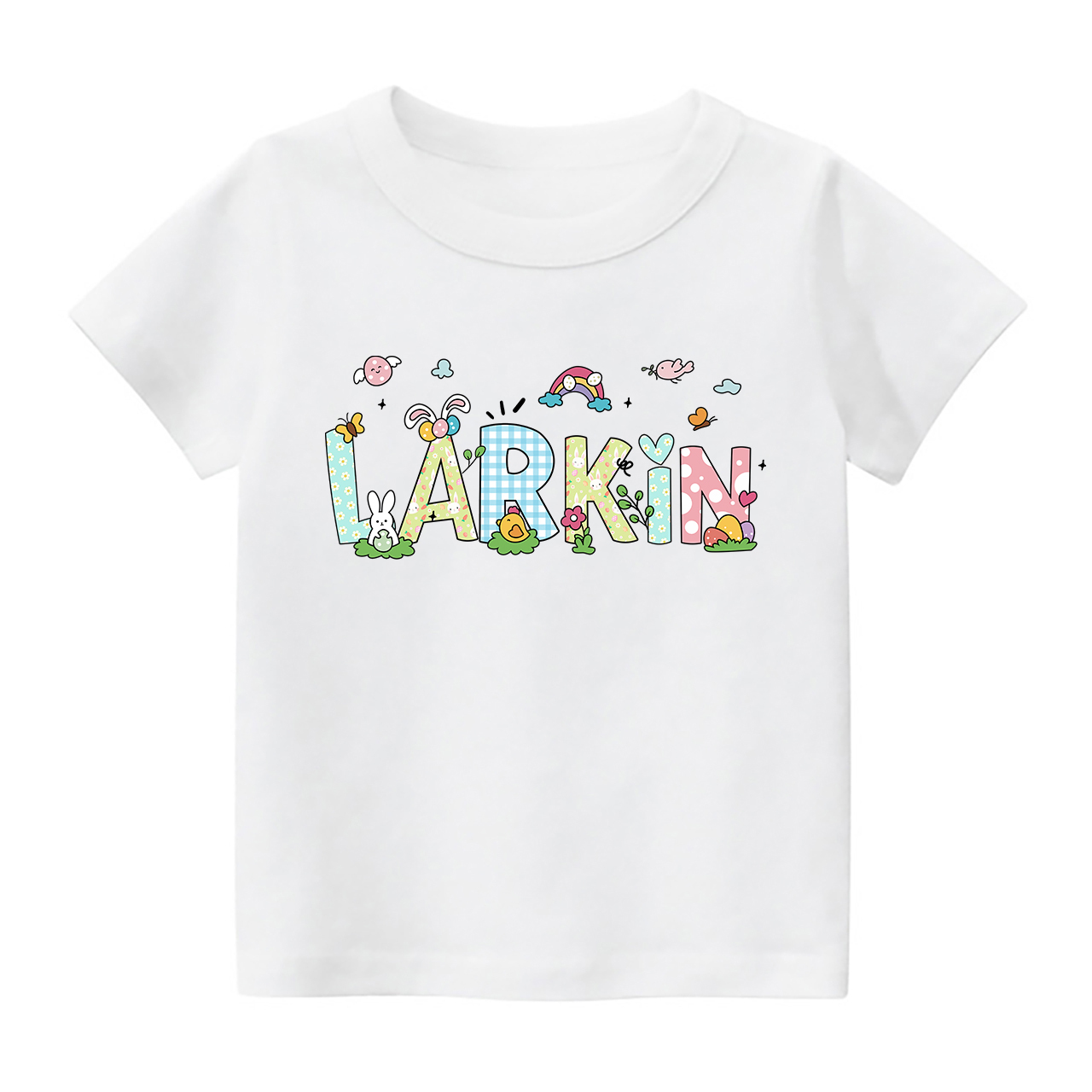 Personalized Name Cute Easter T-Shirt For Kids