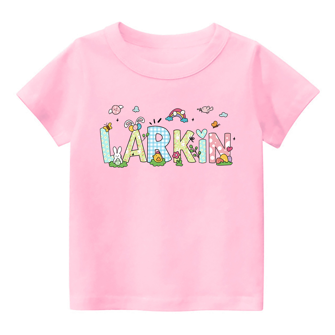 Personalized Name Cute Easter T-Shirt For Kids