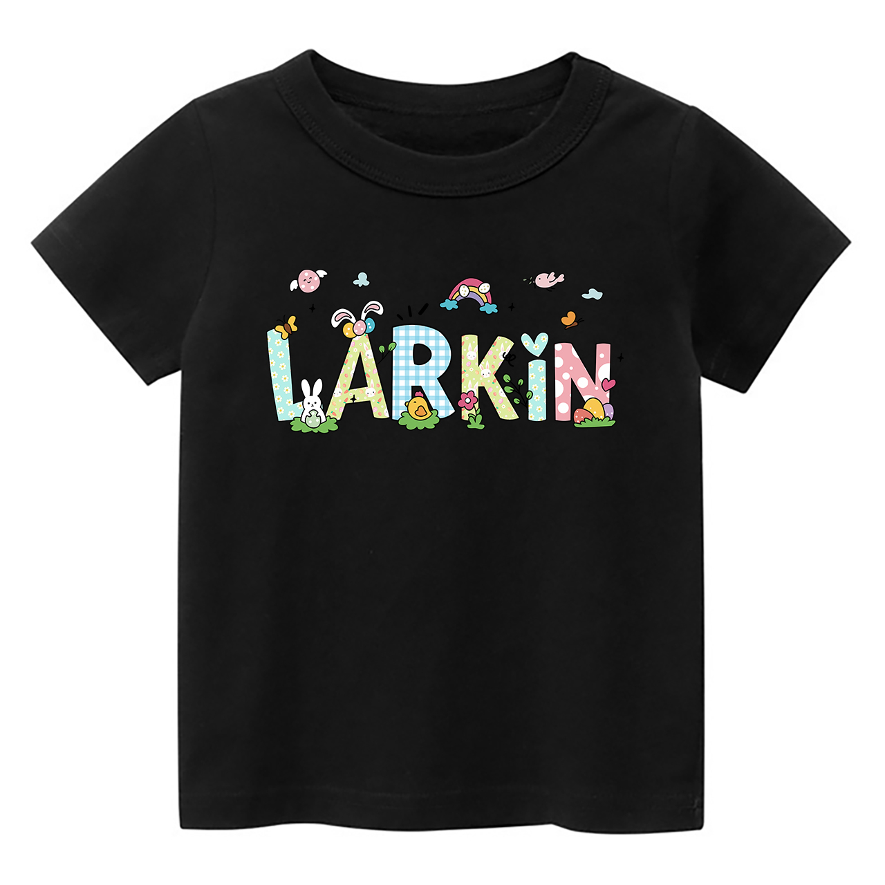 Personalized Name Cute Easter T-Shirt For Kids