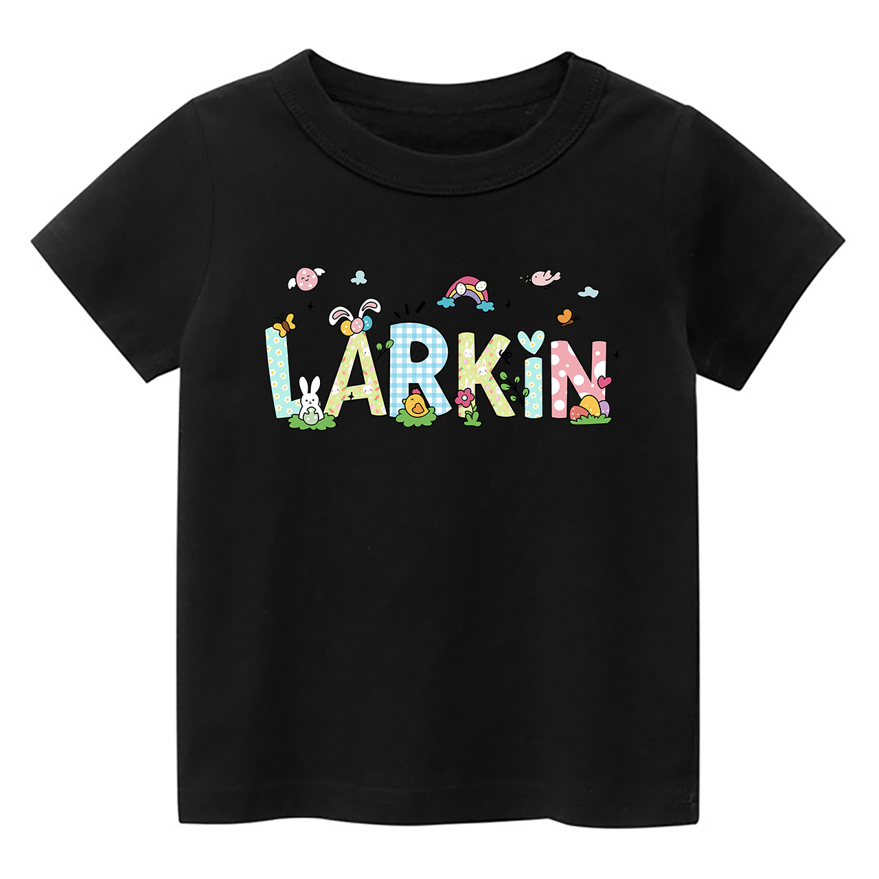 Personalized Name Cute Easter T-Shirt For Kids