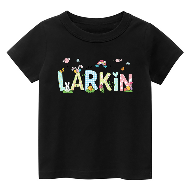 Personalized Name Cute Easter T-Shirt For Kids