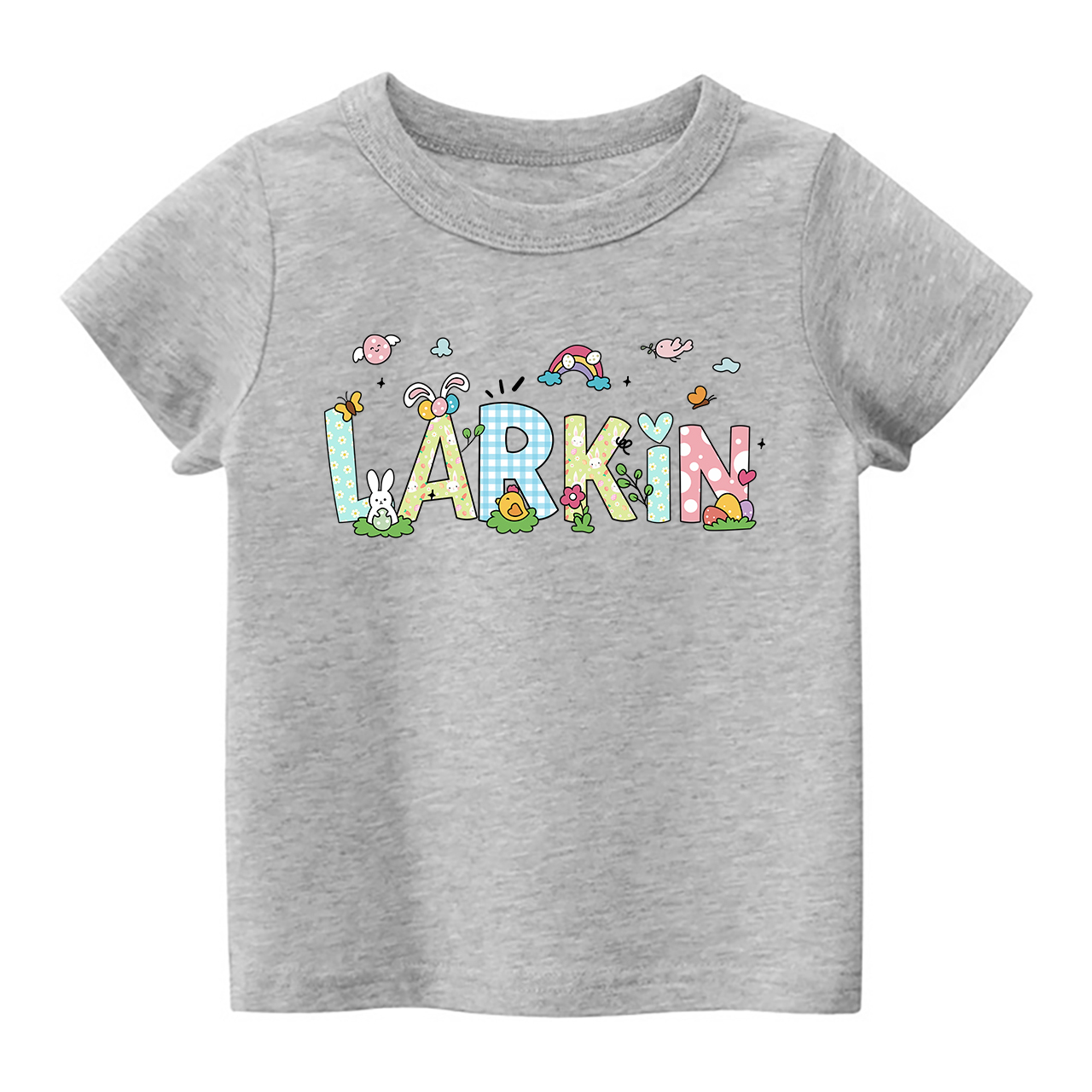 Personalized Name Cute Easter T-Shirt For Kids