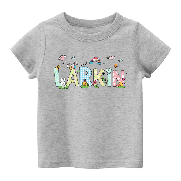 Personalized Name Cute Easter T-Shirt For Kids