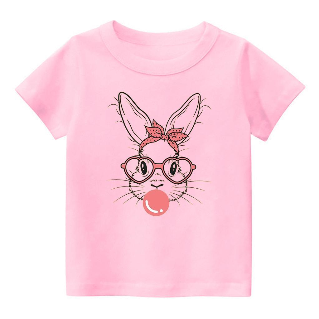 Glasses Bunny Easter Kids Shirt