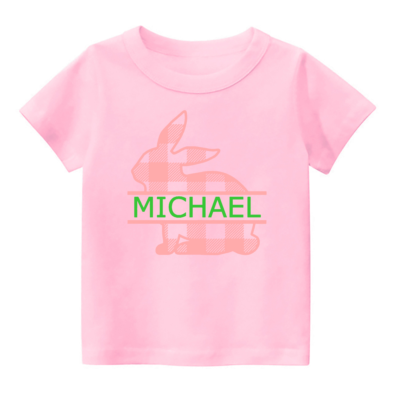 Personalized Blue&Pink Bunny Toddler Shirt