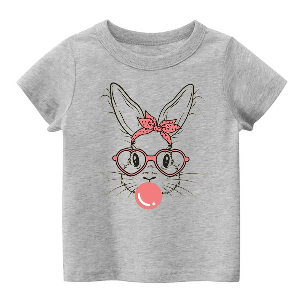 Glasses Bunny Easter Kids Shirt