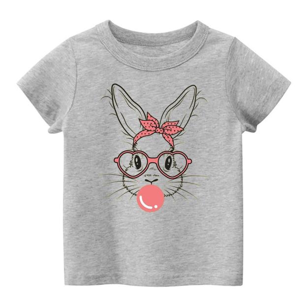 Glasses Bunny Easter Kids Shirt