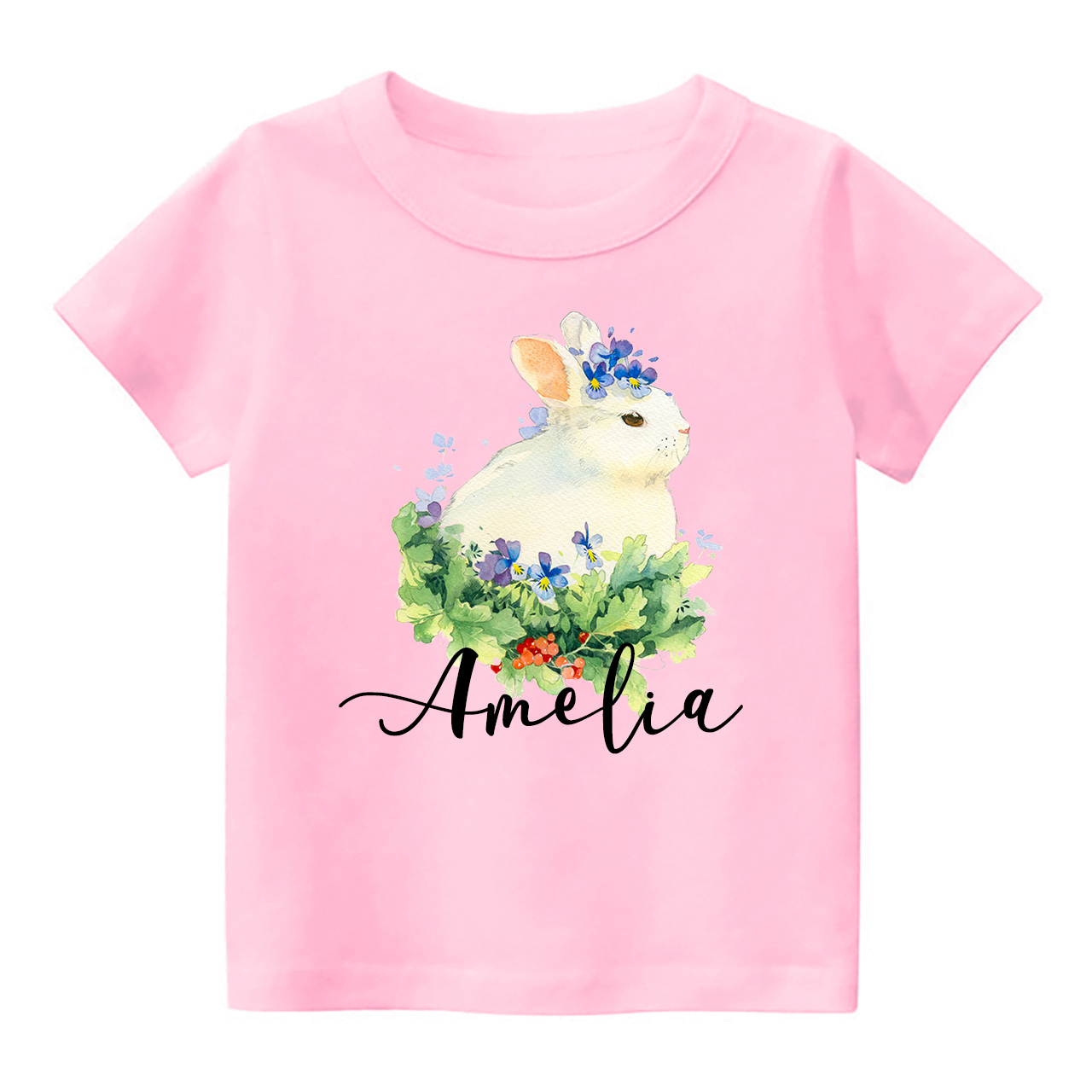 Personalized Bunny Grass Toddler Shirt