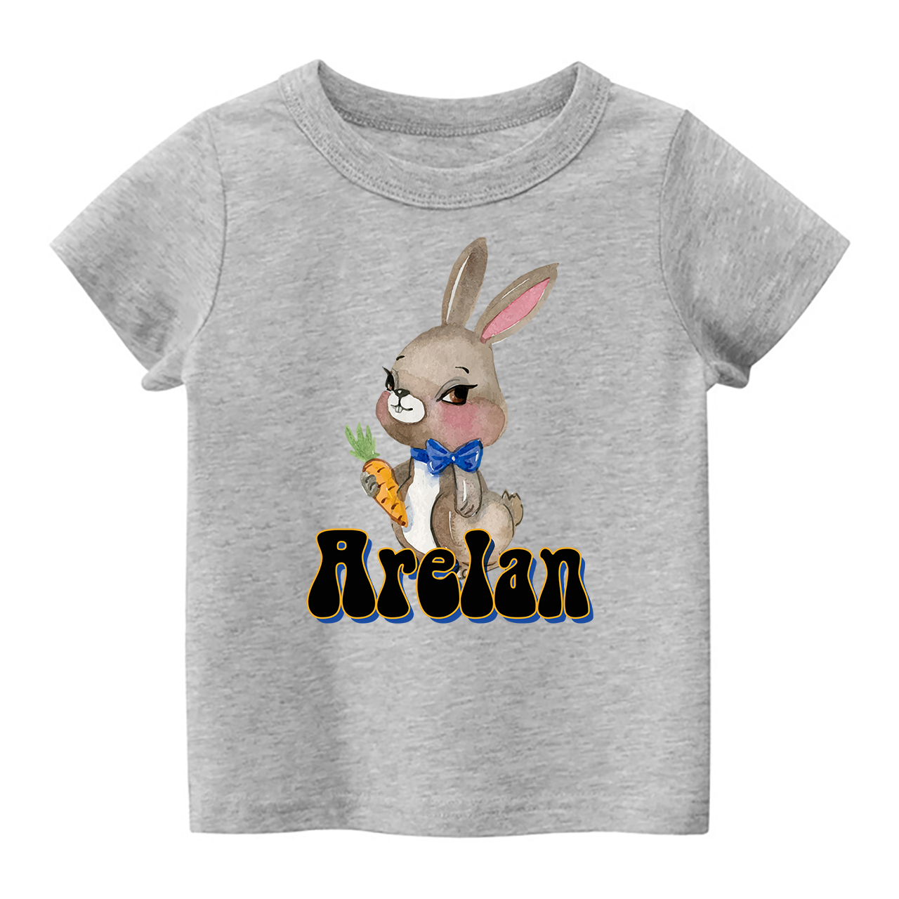 Personalized Blush Bunny Toddler Shirt