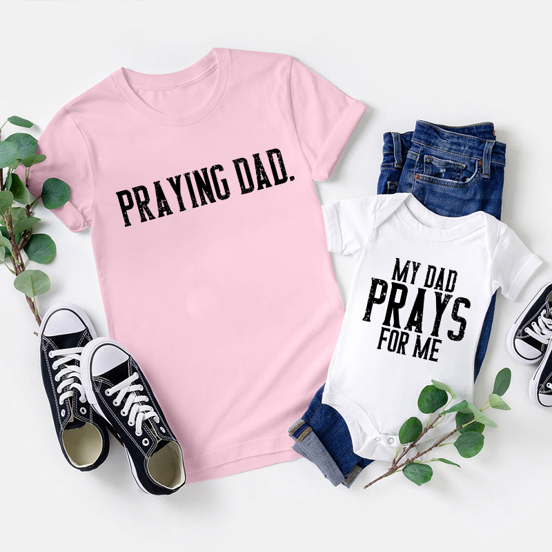 Praying Daddy Dad&Me Matching Shirts