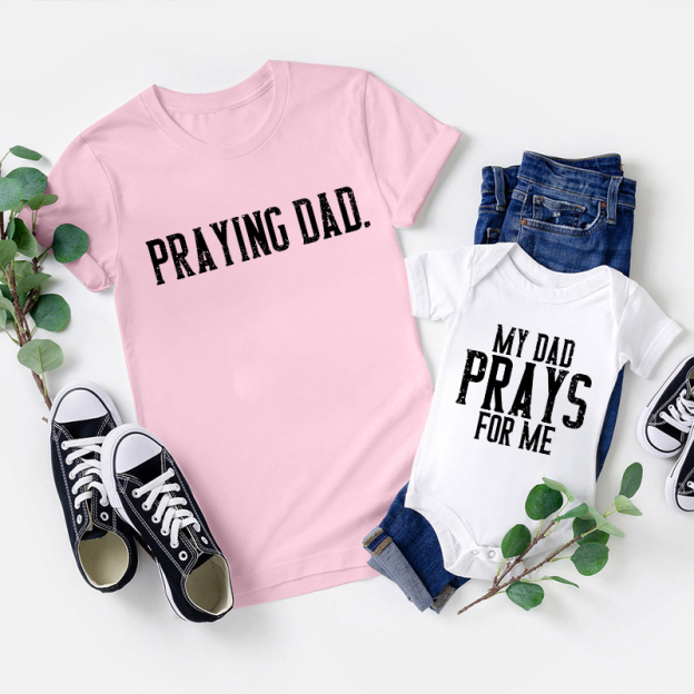 Praying Daddy Dad&Me Matching Shirts