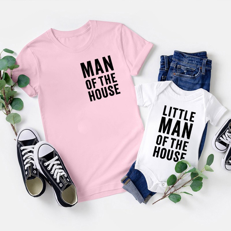 Man Of The House Dad&Me Matching Shirts