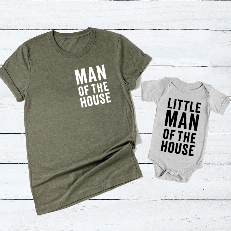 Man Of The House Dad&Me Matching Shirts