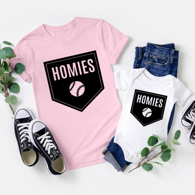 Baseball Homies Dad&Me Matching Shirts