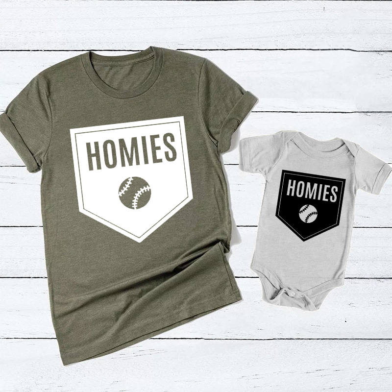 Baseball Homies Dad&Me Matching Shirts