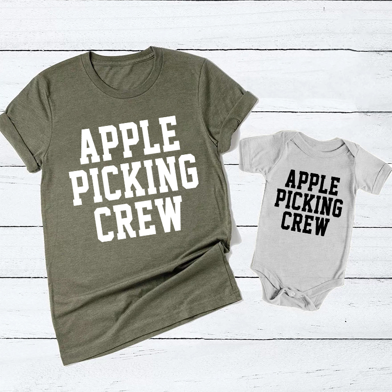 Apple Picking Crew Dad&Me Matching Shirts