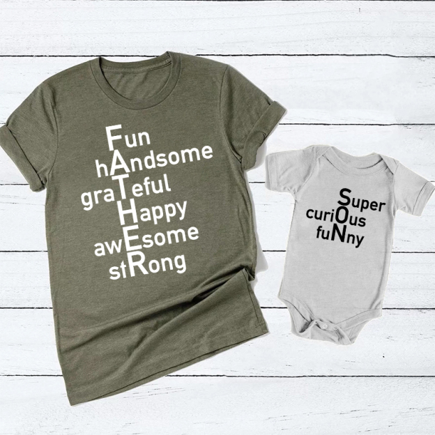 Super Curious Funny Dad&Me Matching Shirts