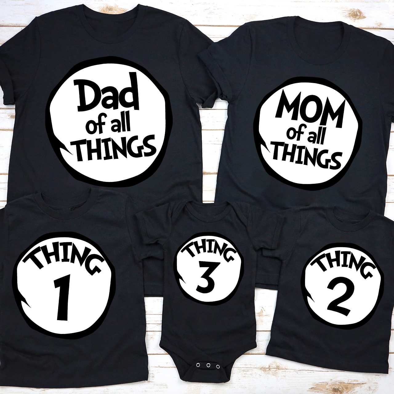 Mom Dad Of All Things Personalized Family Matching Shirt
