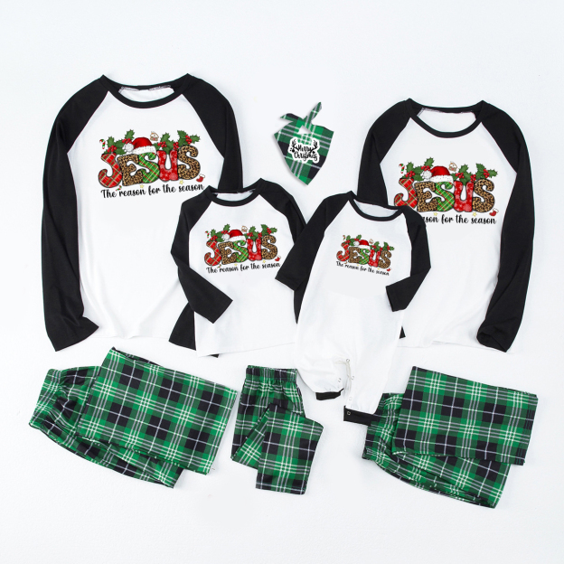 Reason For The Season Christian Christmas Family Matching Pajamas