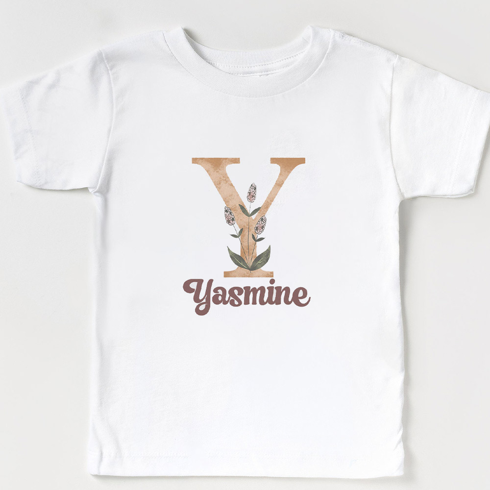 Personalized Vintage Flowers Shirt With Name 