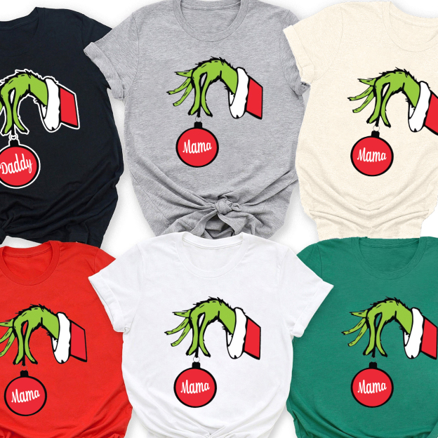 Red Bulb Christmas Family Matching Shirt