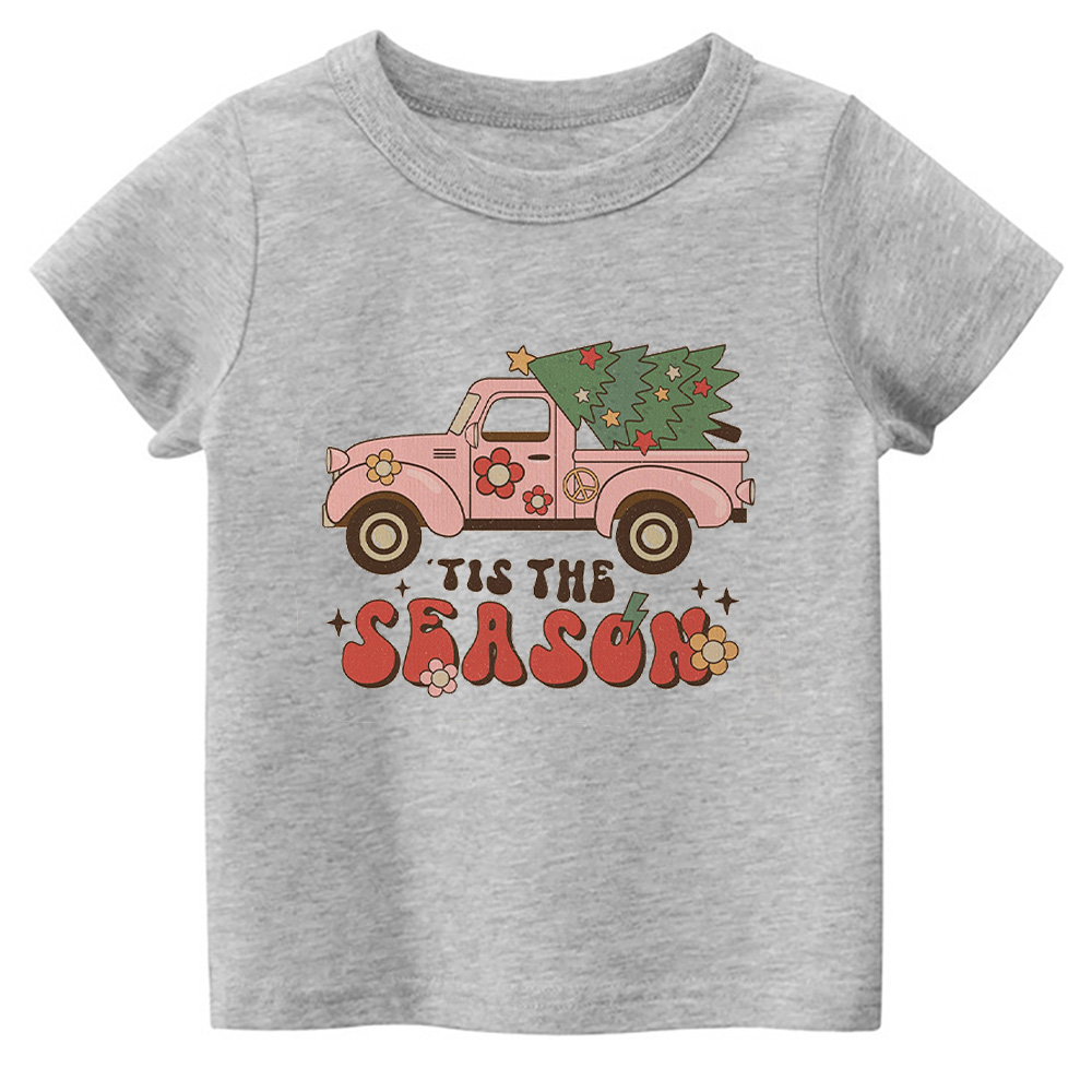 Tis The Season Christmas Toddler Retro Shirt