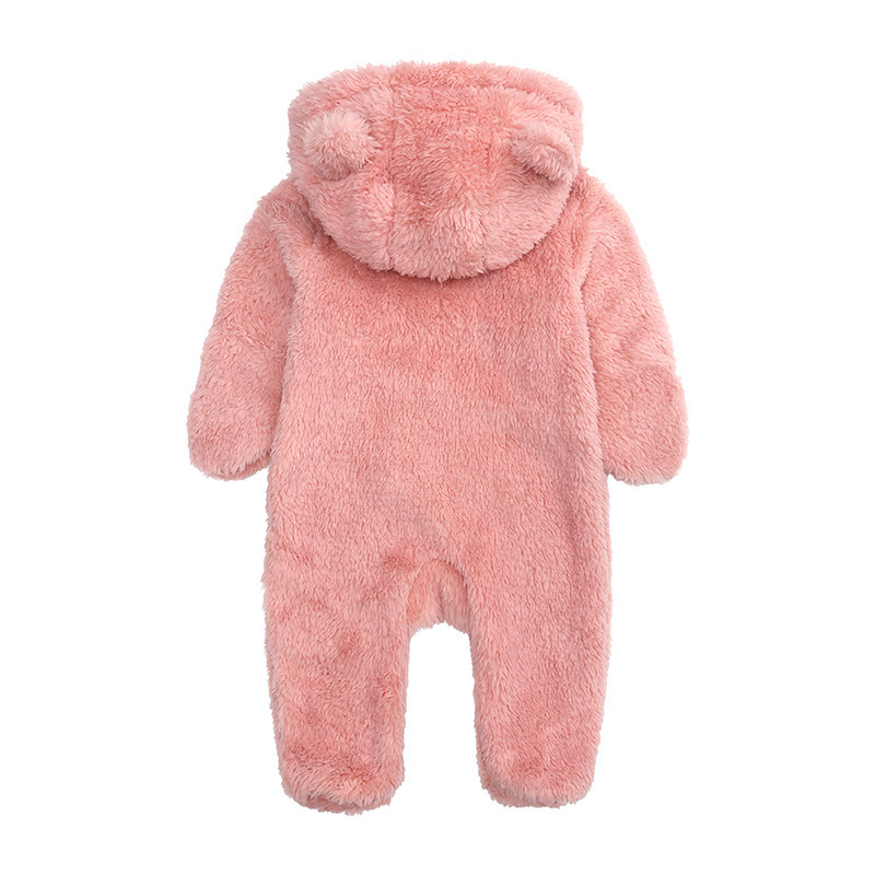 Cute Plush Bear Ears Romper