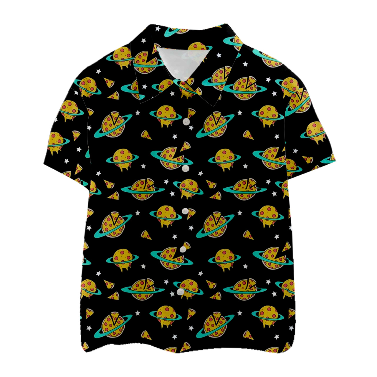 Pizza Planet Matching Button Shirt