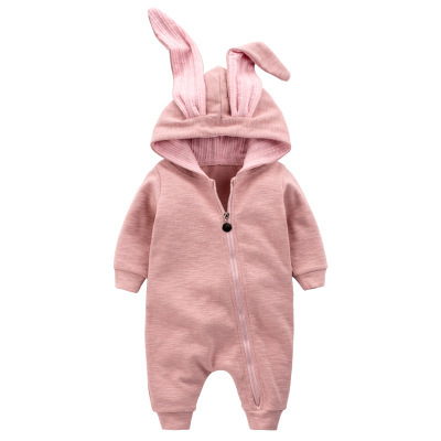 Personalized Baby Hooed Bunny Romper (Embroidery)