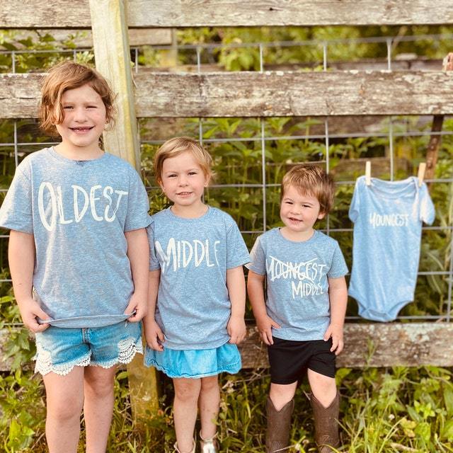 Sibling Matching set of 4 (Old middle Young)