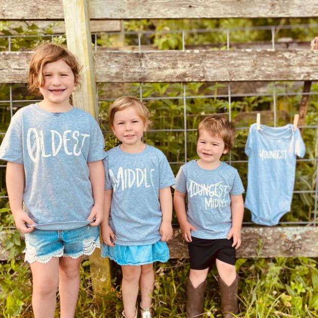 Sibling Matching set of 4 (Old middle Young)