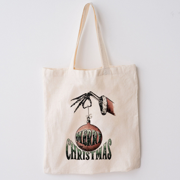 Merry Christmas Ball Christmas Tote Bag