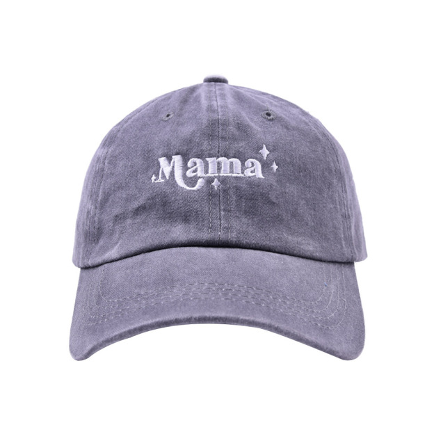 Star Print Mama Embroidered Baseball Cap