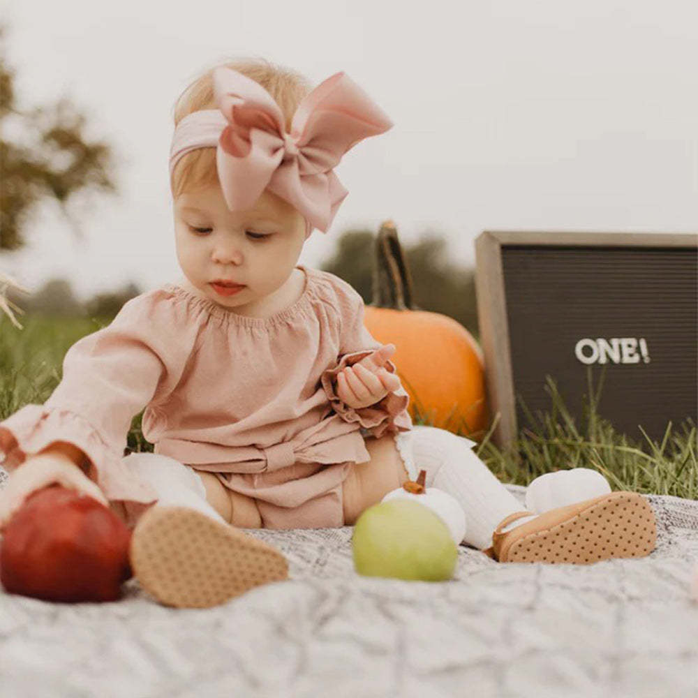 3 Colors Baby Girl Bell Sleeve Romper