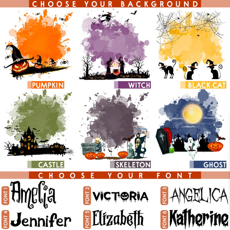 Personalized Halloween Tote Bag For Trick Or Treat