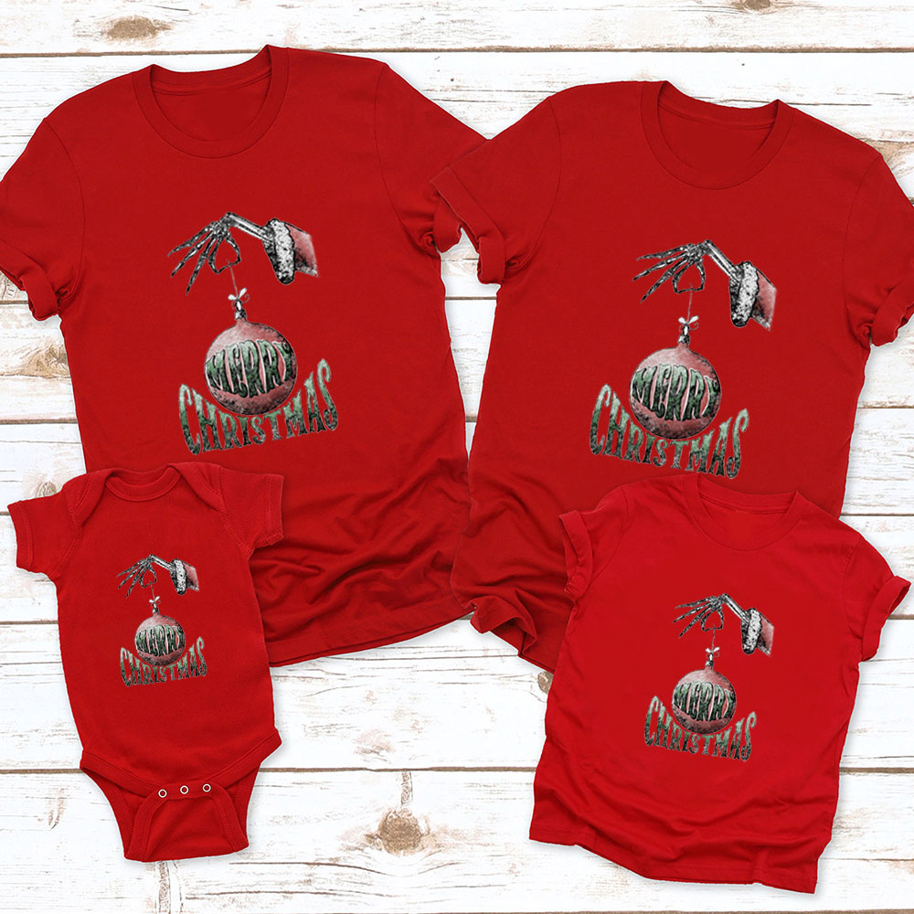 Merry Christmas Ball Family Matching Shirt