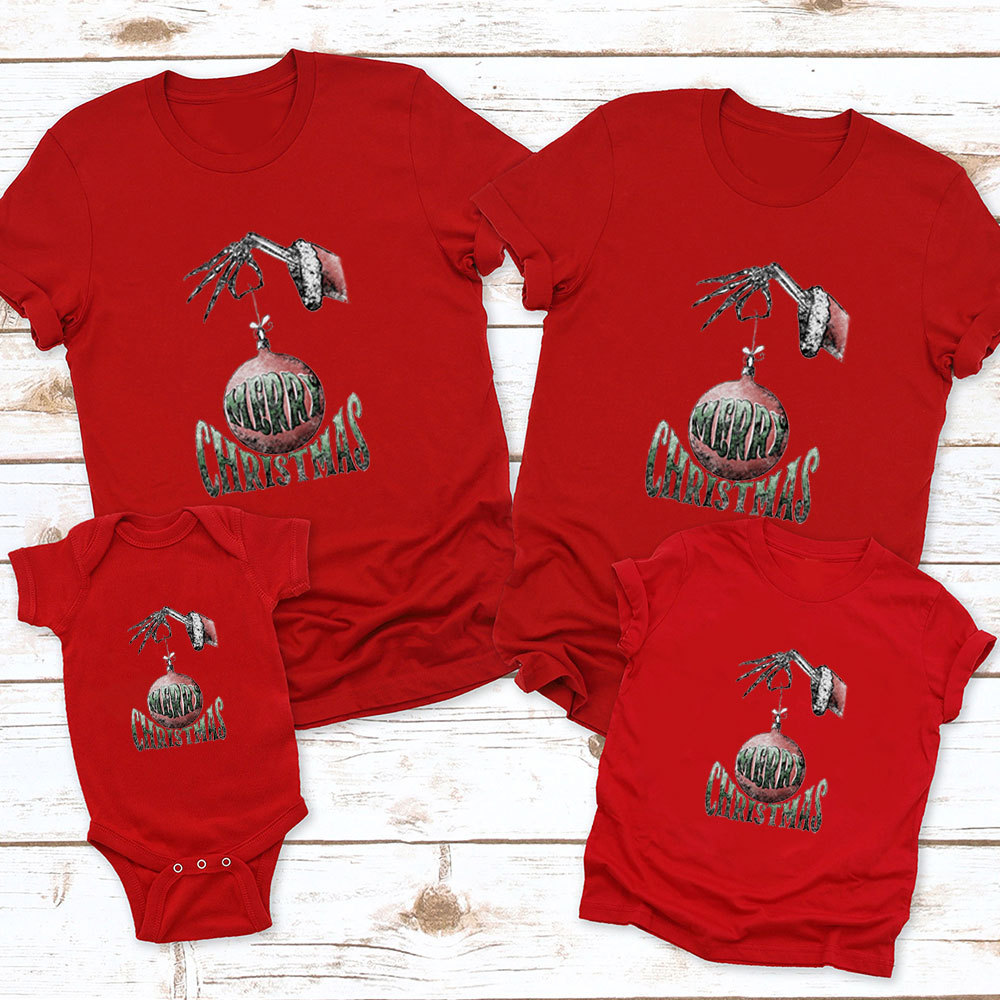 Merry Christmas Ball Family Matching Shirt