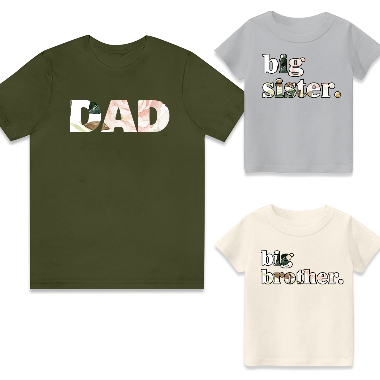 Gentle Flower World Matching Hospital Tees