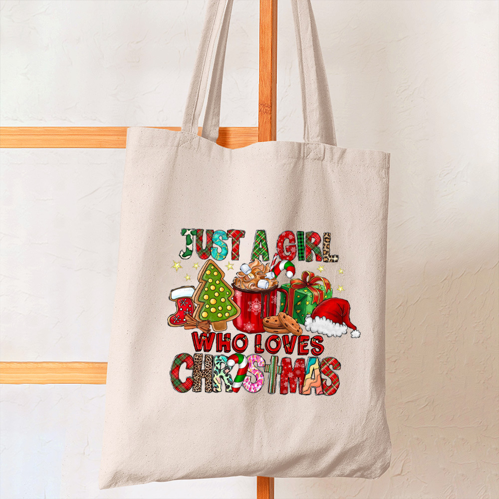 Just A Girl Who Loves Christmas Tote Bag